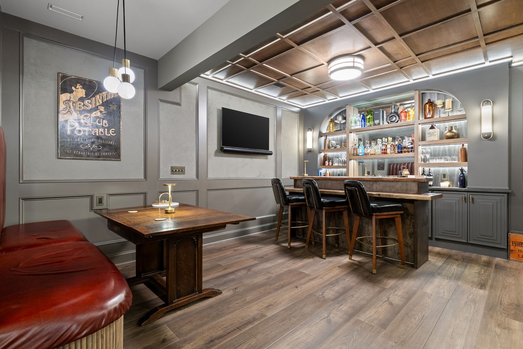 160 Horizon Hill Luxury Basement Atlanta — Photo 3