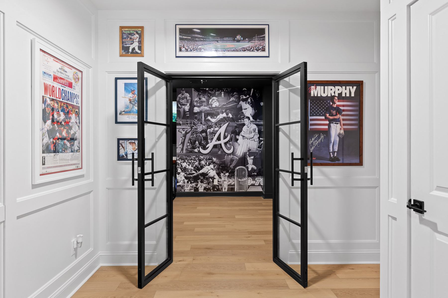 3236 Sweet Leaf bar with memorabilia wall and TV niche