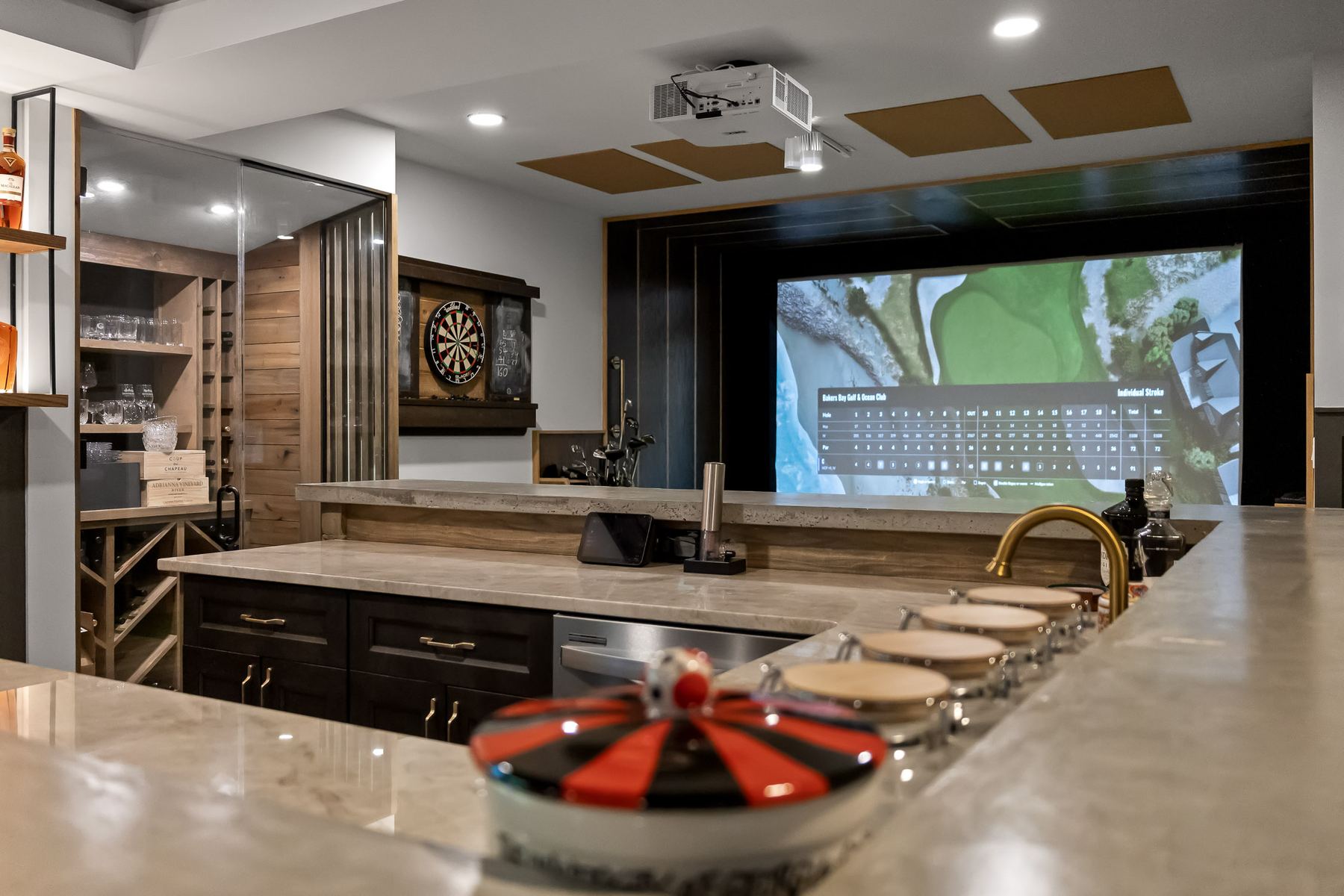 Luxury custom bar build Grayson GA 1